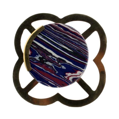 Purple Texture Stone Brass Cabinet knob